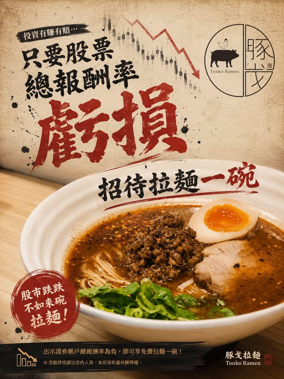 拉麵優惠-台股優惠-台股大跌優惠