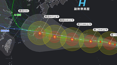 颱風/白海豚暴風圈擴大!最新路徑「恐西衝直逼台灣」