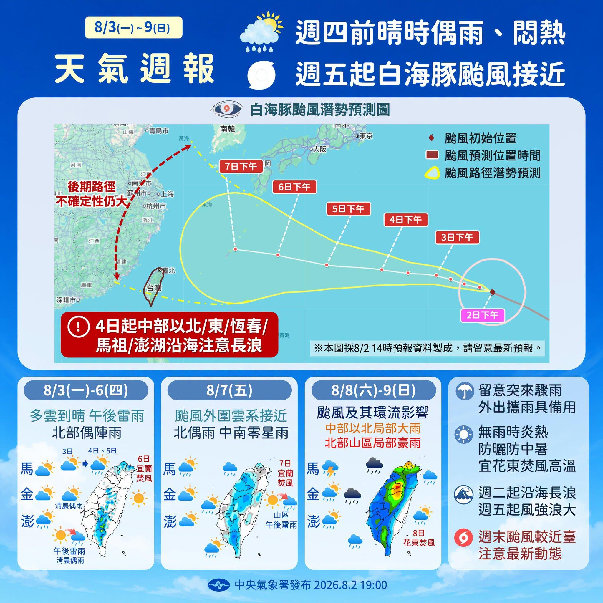 天氣-颱風-今天天氣-白海豚-明天天氣-台灣天氣-白海豚颱風-白海豚路徑-颱風路徑-氣象署