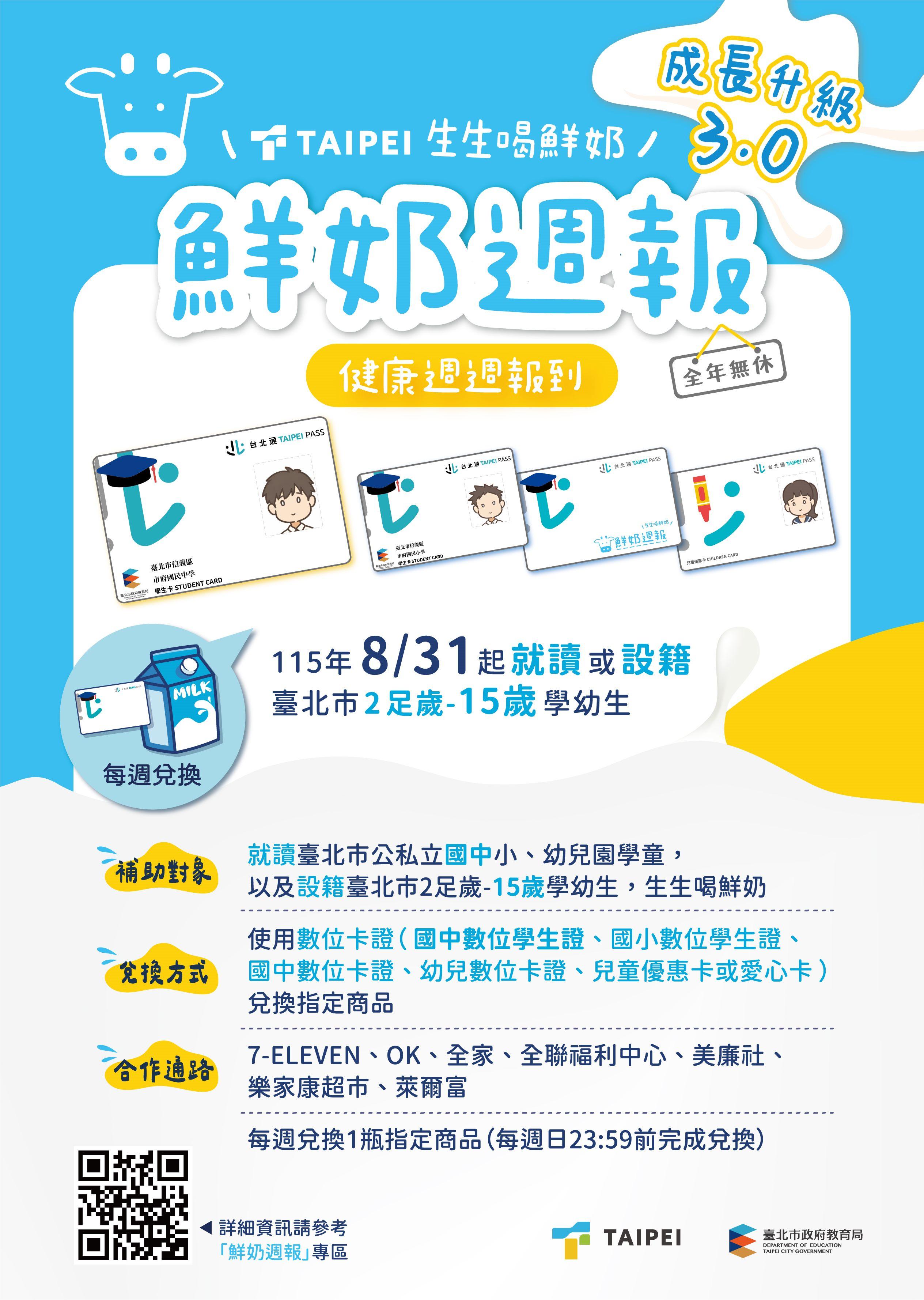 鮮奶週報。（圖／北市教育局提供）