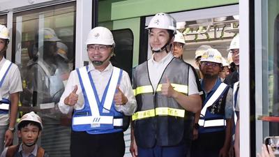 同框蘇巧慧!侯友宜蔣萬安合體視察萬大線 大讚:李四川功不可沒
