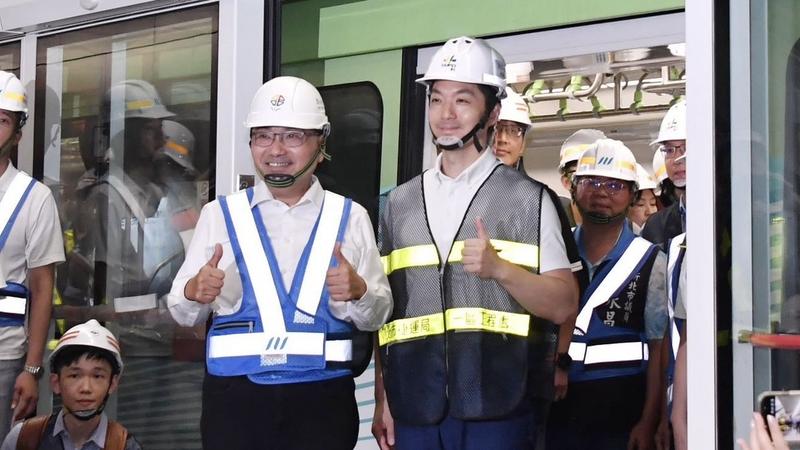 同框蘇巧慧!侯友宜蔣萬安合體視察萬大線 大讚:李四川功不可沒