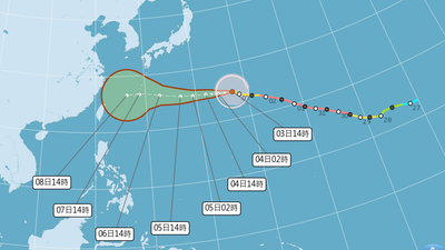 颱風/白海豚最新路徑向西衝!全台颱風暴風侵襲率出爐