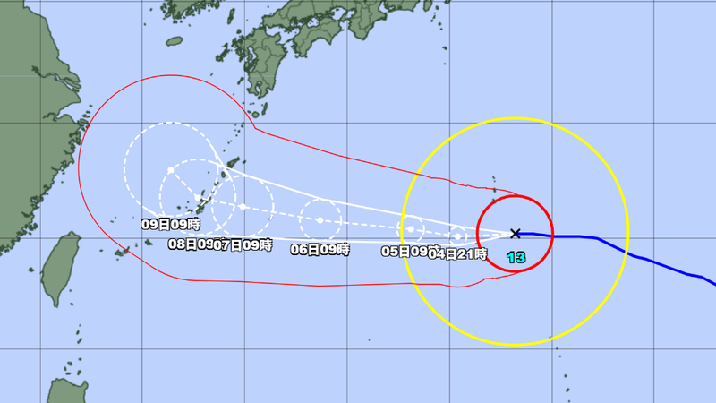 白海豚被稱「非常強颱」路徑曝!日本氣象廳:估9日靠近台灣後轉彎