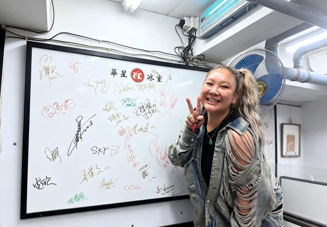 華星冰室在社群平台上發布了鄭欣宜的近照。（圖／翻攝自IG@ccccafe）