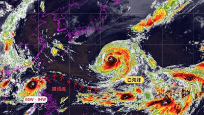 天氣/白海豚颱風結構變了 破損「內眼牆修補完」最新狀態曝