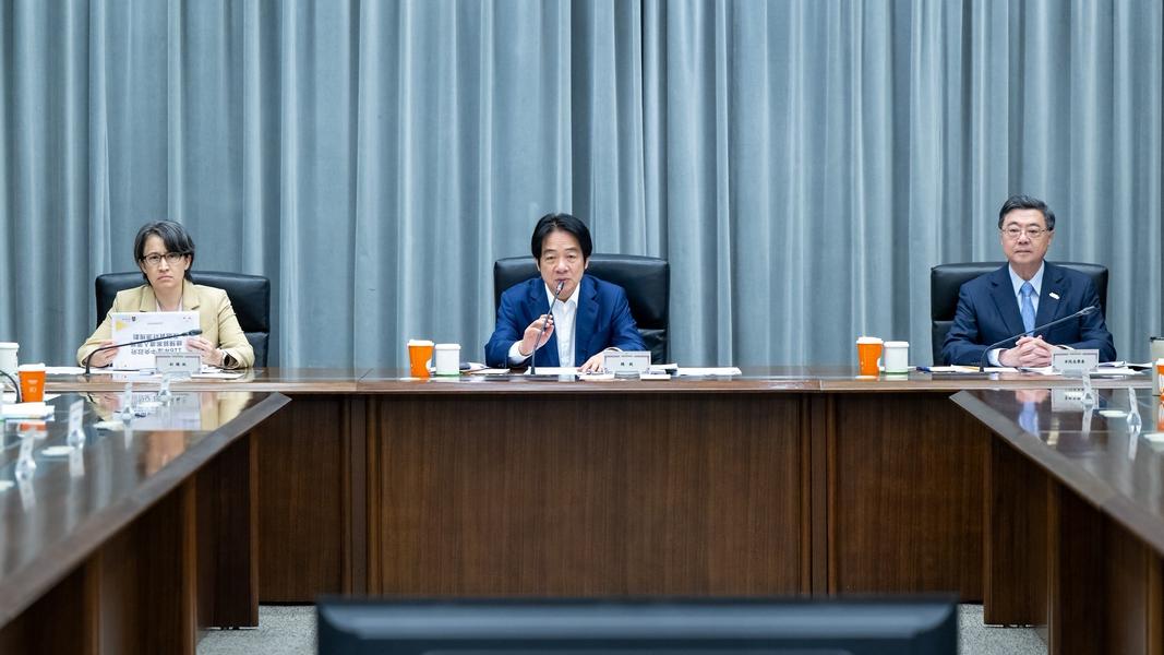 賴清德聽取「116年度中央政府總預算案」簡報後裁示。(圖/總統府提供)