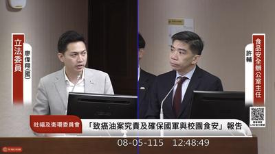 放行致癌油20%下架門檻 「關鍵決策」食安辦、食藥署回應了