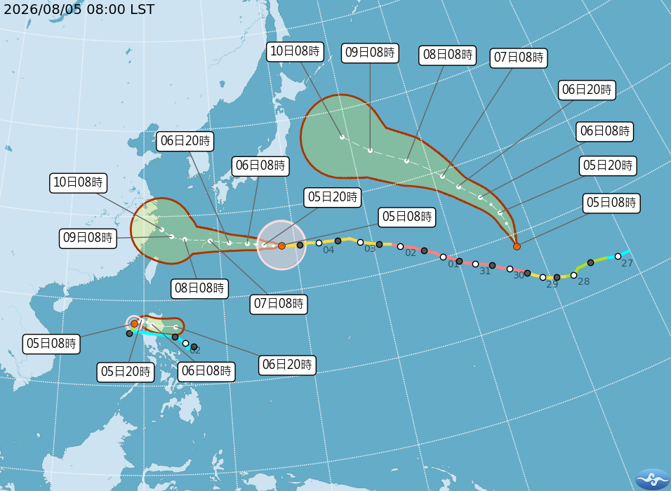 白海豚颱風路徑-颱風位置-颱風最新路徑-白海豚DOLPHIN