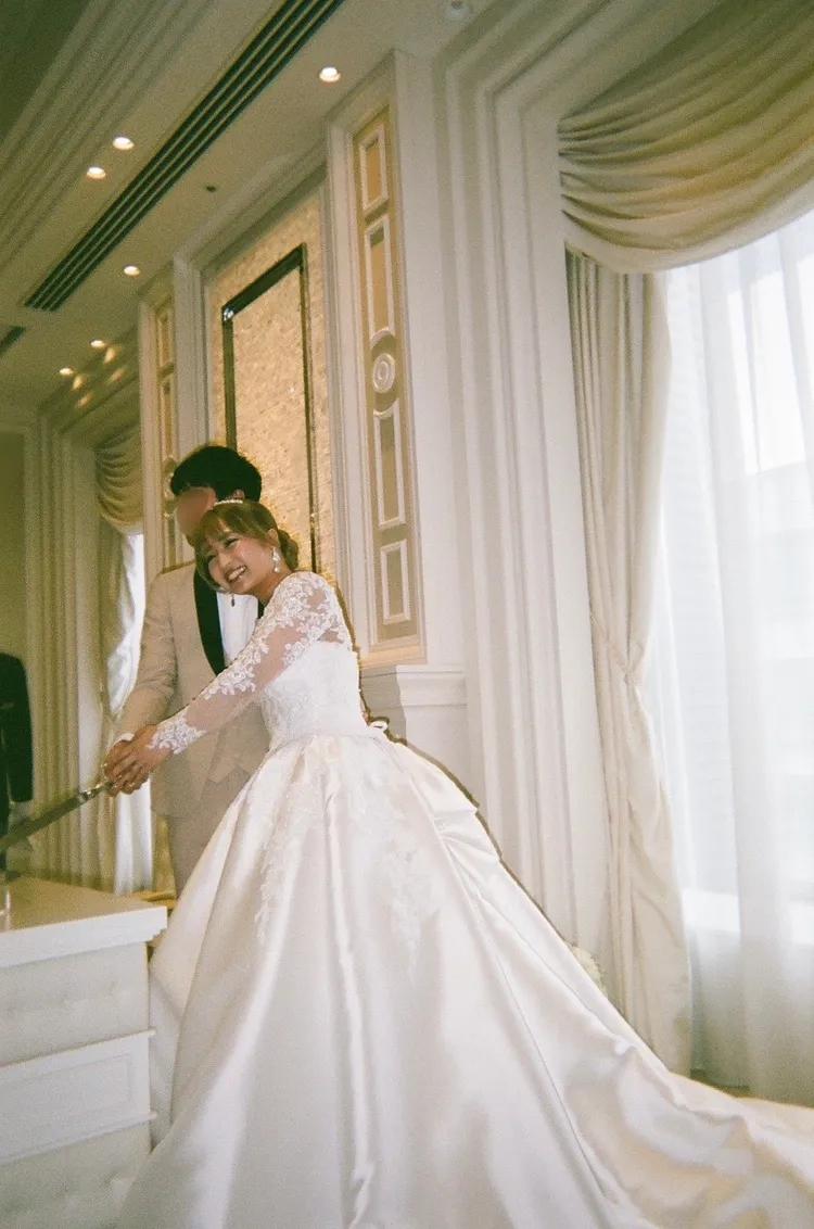 2023年藍原亞希宣布結婚，就已經透露另一半是自己的班導。（圖／翻攝自藍原亞希推特）