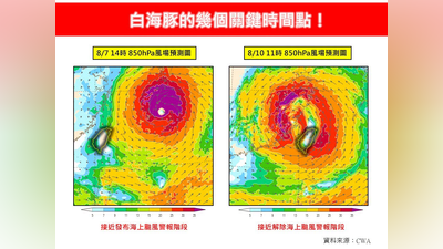 天氣/最快下午發海警!白海豚「4關鍵時間點」 專家曝風雨時程