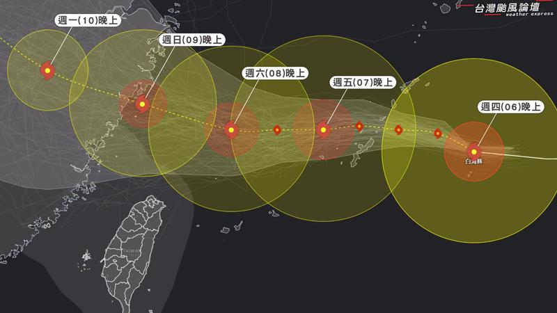 颱風/白海豚路徑「搖擺」!暴風圈恐擦過2地 北北基桃危險了