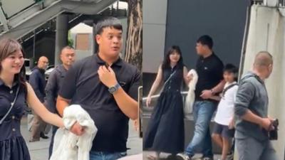 泰國王子追愛中?牽日本女伴現身捷運 笑喊:我在追她