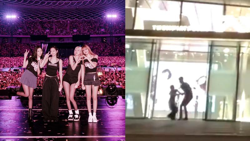 不爽BLACKPINK十週年活動?女子持球桿「猛砸YG總部」 公司發聲了
