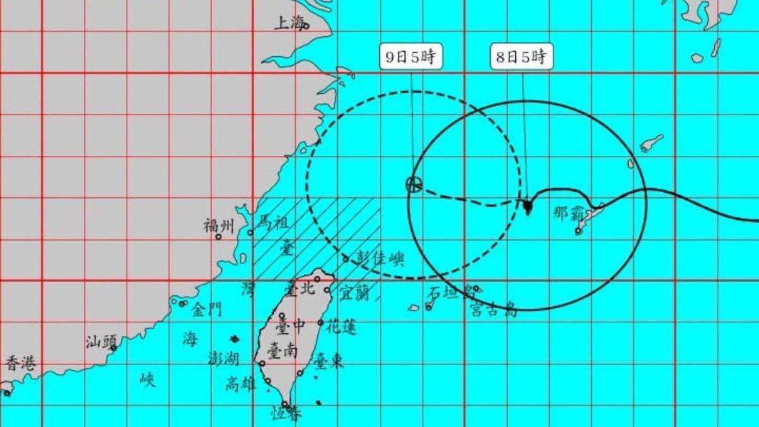 白海豚颱風今明離台最近 專家:留意風雨