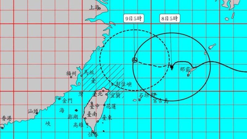白海豚颱風今明離台最近「緊貼北台灣」掃過 專家:嚴防巨浪豪雨