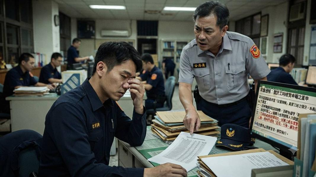 若「零黑班」成為管理目標,恐讓基層員警的實際超時工時難以被如實呈現。(圖/AI生成)