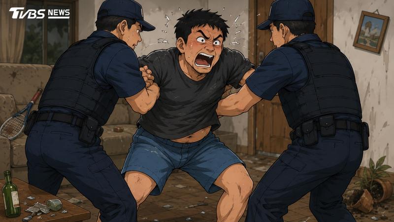 醉男持刀揚言自戕!警強制管束竟「尿褲子」 他遭判刑
