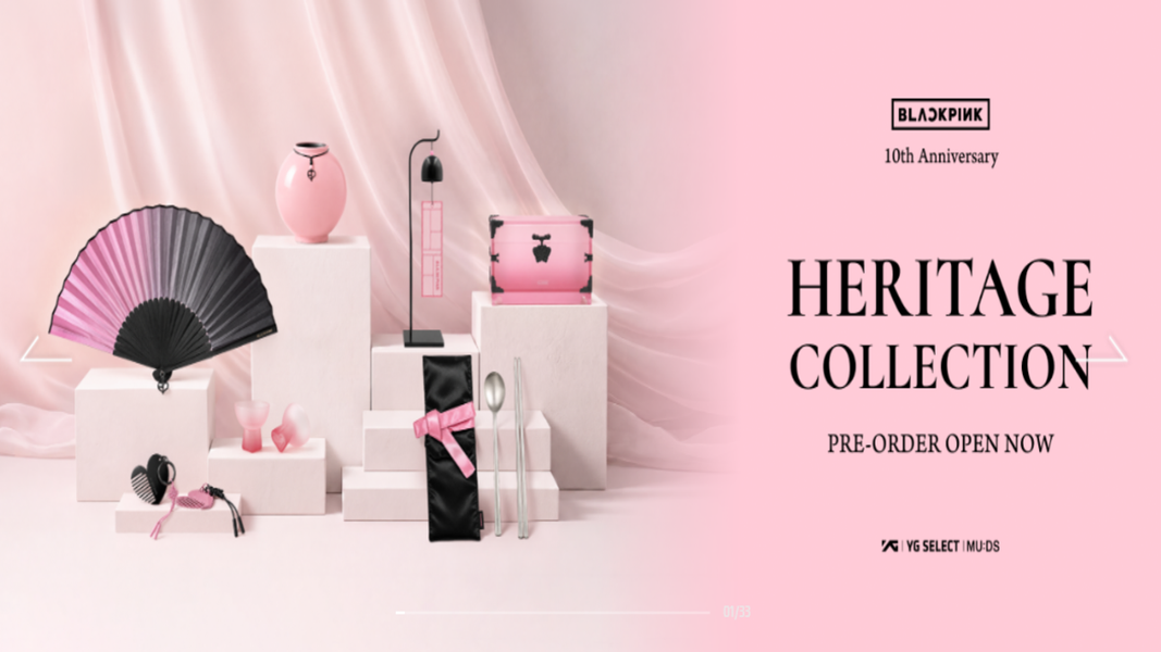 BLACKPINK 10週年商品。(圖/翻攝自YG娛樂)