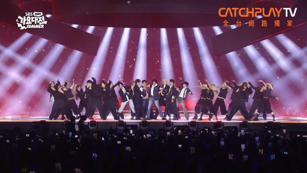 ATEEZ 留下令人印象深刻的神級舞台。(圖/翻攝自CATCHPLAY TV)