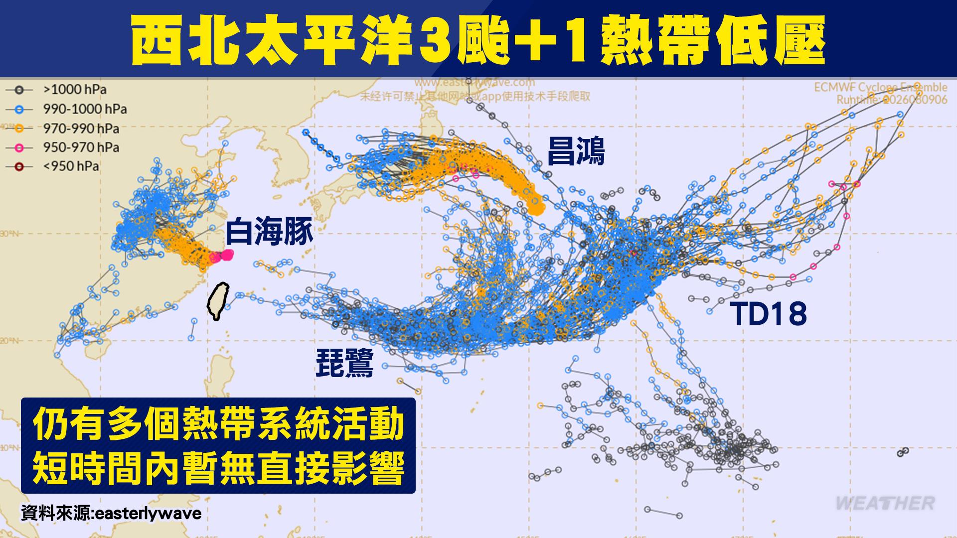 天氣-天氣預報-一週天氣-氣象署-今日天氣-今天天氣-颱風動態-白海豚颱風-昌鴻颱風-颱風最新動態