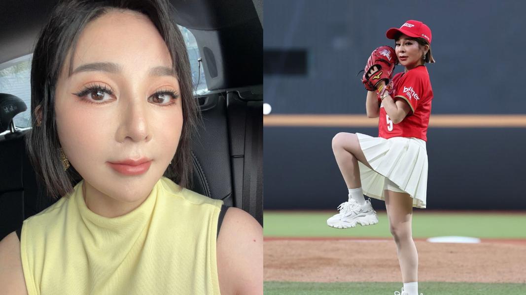 王彩樺57歲開球辣秀美腿!逆齡身材藏不住
