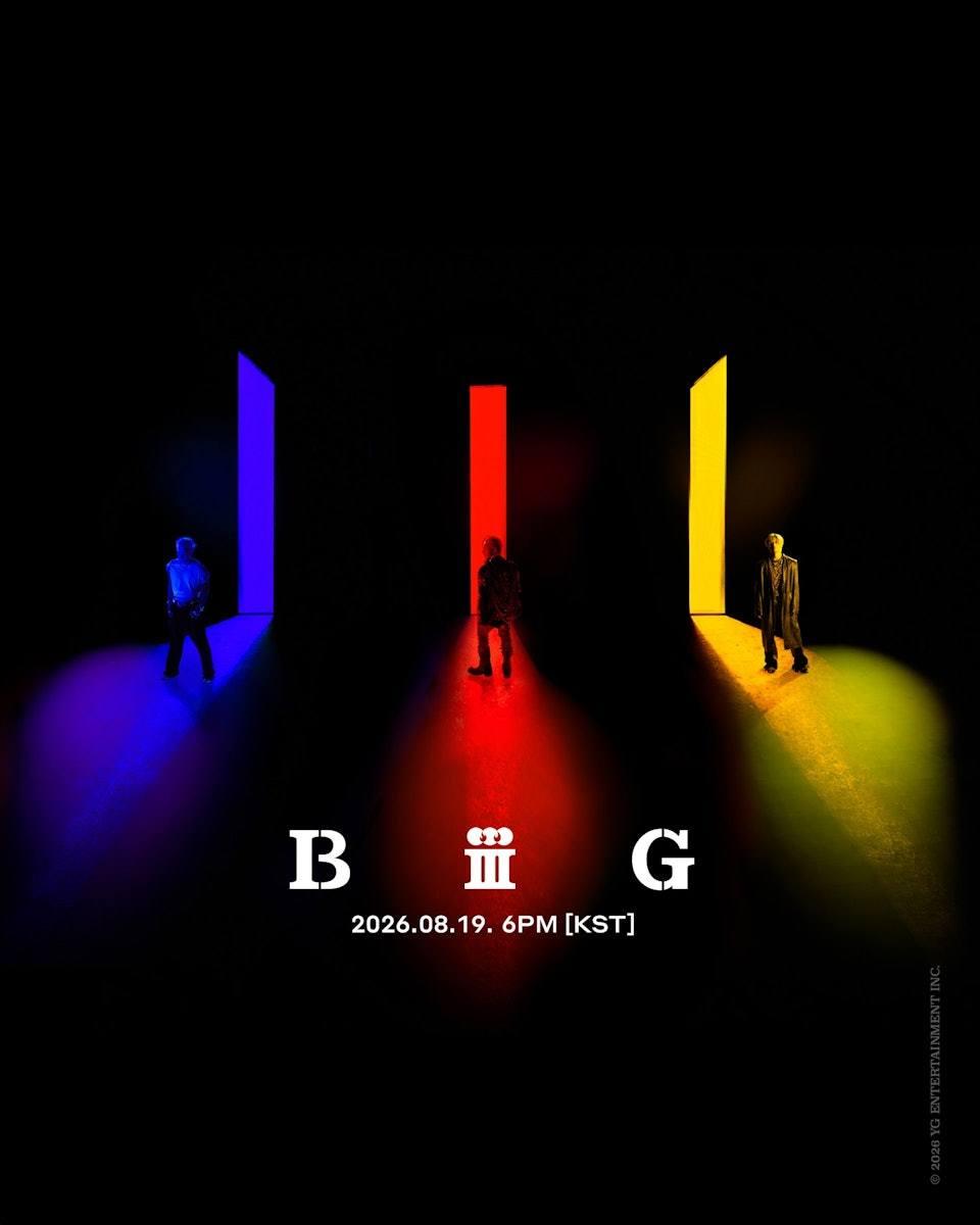 海報設計雖然極簡,卻充滿對歌迷「VIP」的致意。(圖/翻攝自IG@bigbang_2xx6)