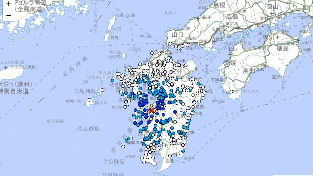 快訊/日本熊本又震!規模4.9極淺層地震 最大震度4