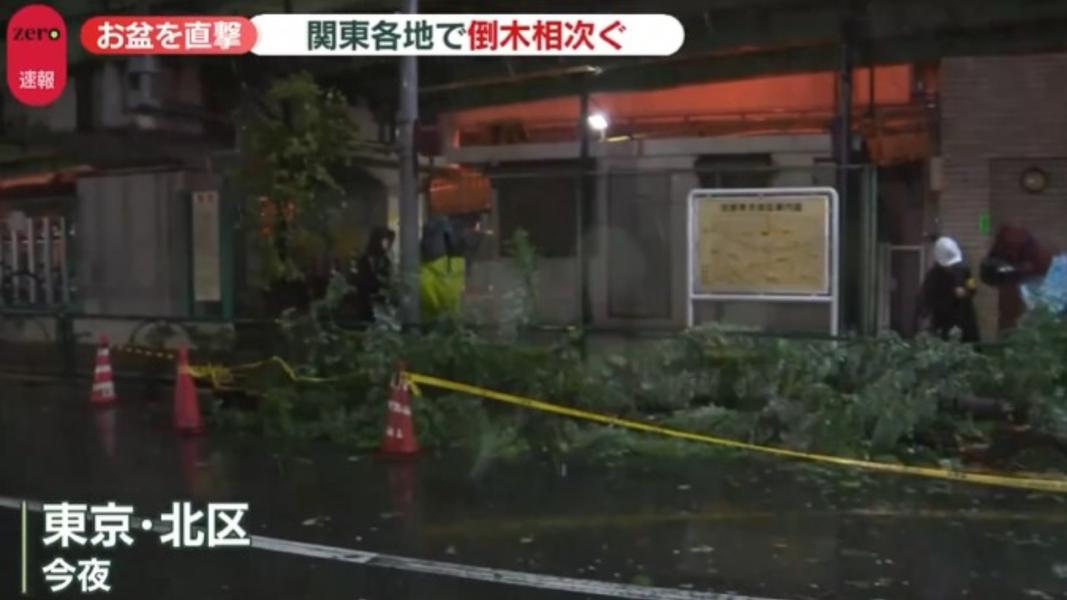 FOCUS全球新聞/日迎「昌鴻」75年首個茨城登陸颱風 「白海豚」環流雨彈襲京