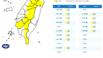 天氣/國家警報響了!大雷雨狂轟北北基 防劇烈降雨、強陣風