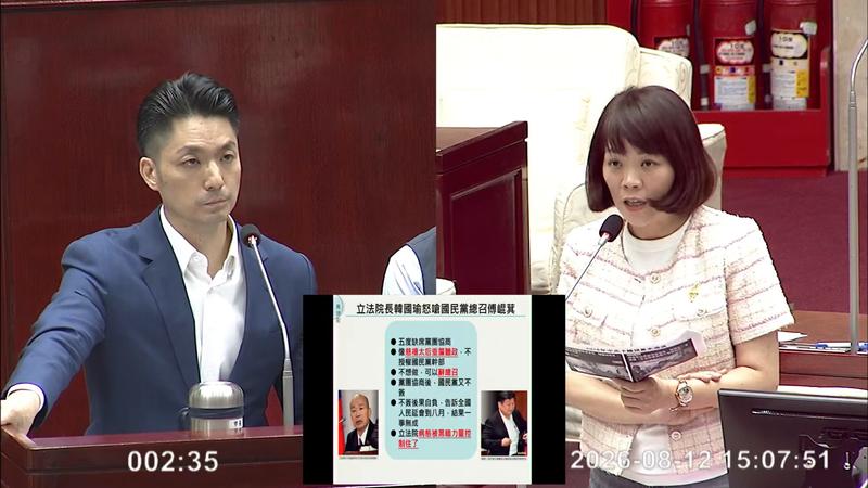 簡舒培逼問「挺韓國瑜還傅崐萁」 蔣萬安動怒:韓罵賴清德妳支持?