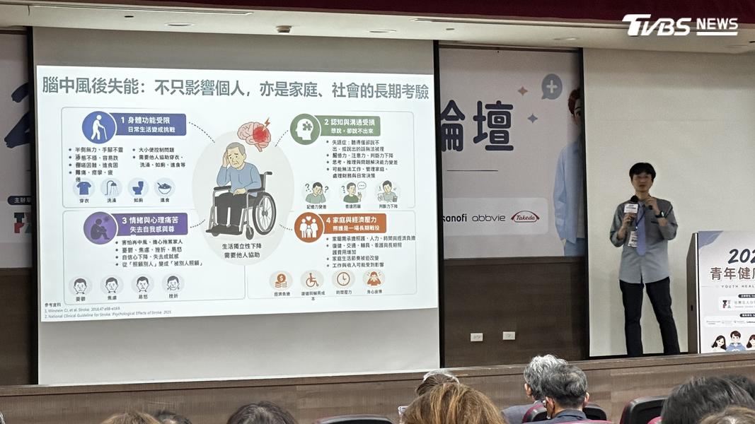 腦中風失能後不只影響個人,對家庭跟社會的長期考驗。(圖/陳詩璧攝)