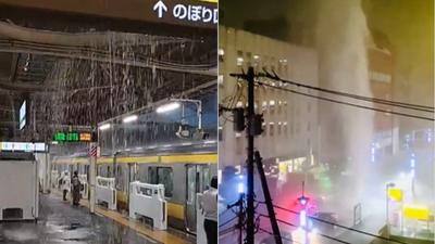 日本千葉縣「5級暴雨」!月台變水舞間、1人失去生命跡象