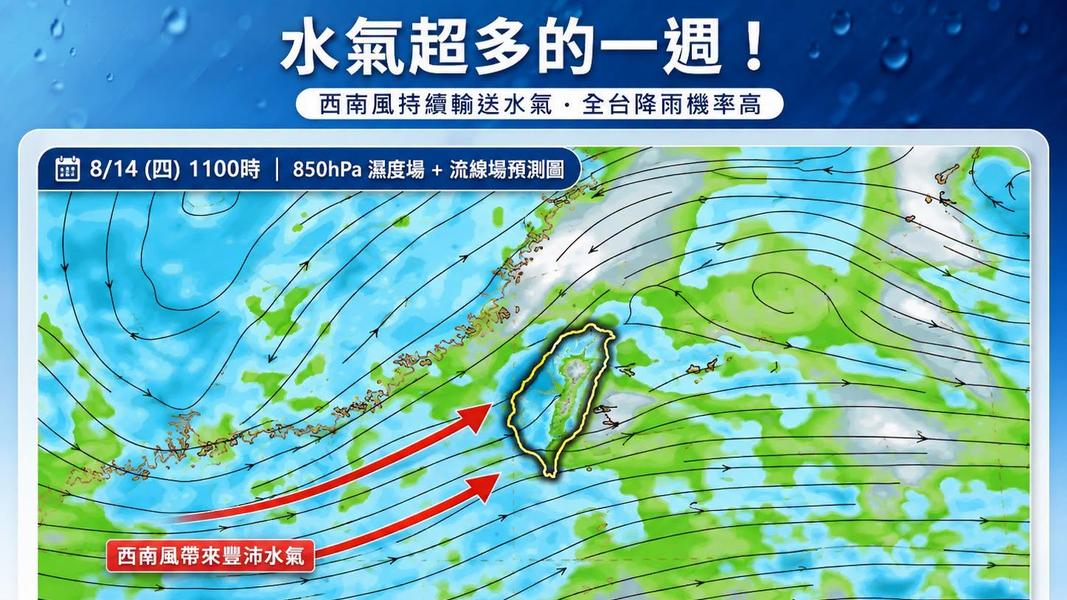 大雨來了!全台「雨灌到下週」劇烈變天 4縣市炸到紅爆