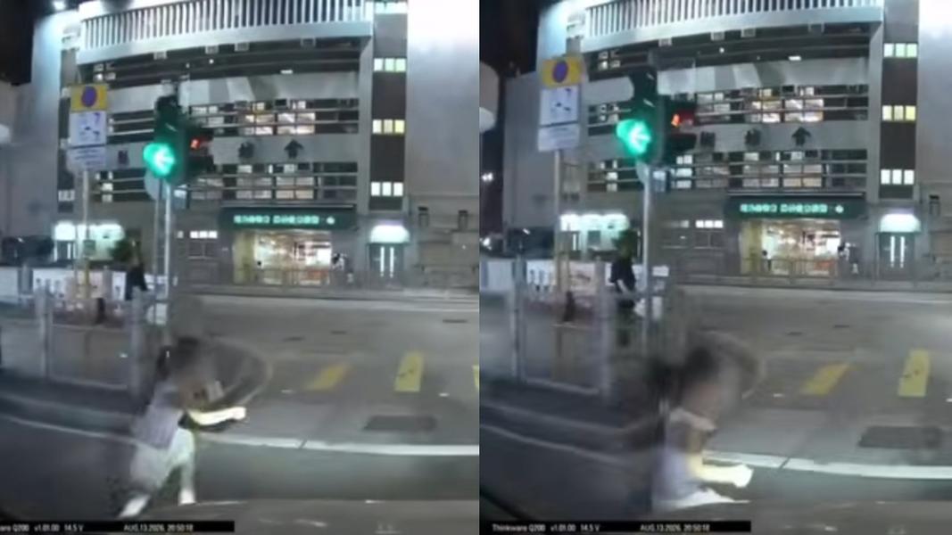 差一秒撞上!港女童突從路邊衝出 他急煞「驚見離譜一幕」看傻