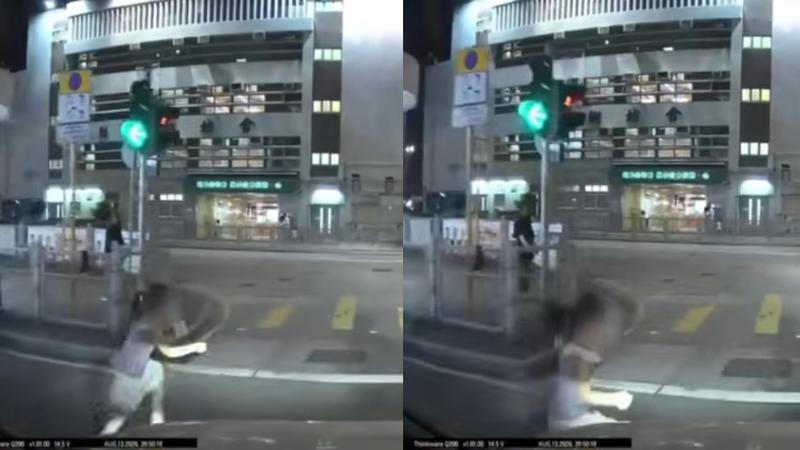 差一秒撞上!港女童突從路邊衝出 他急煞「驚見離譜一幕」看傻