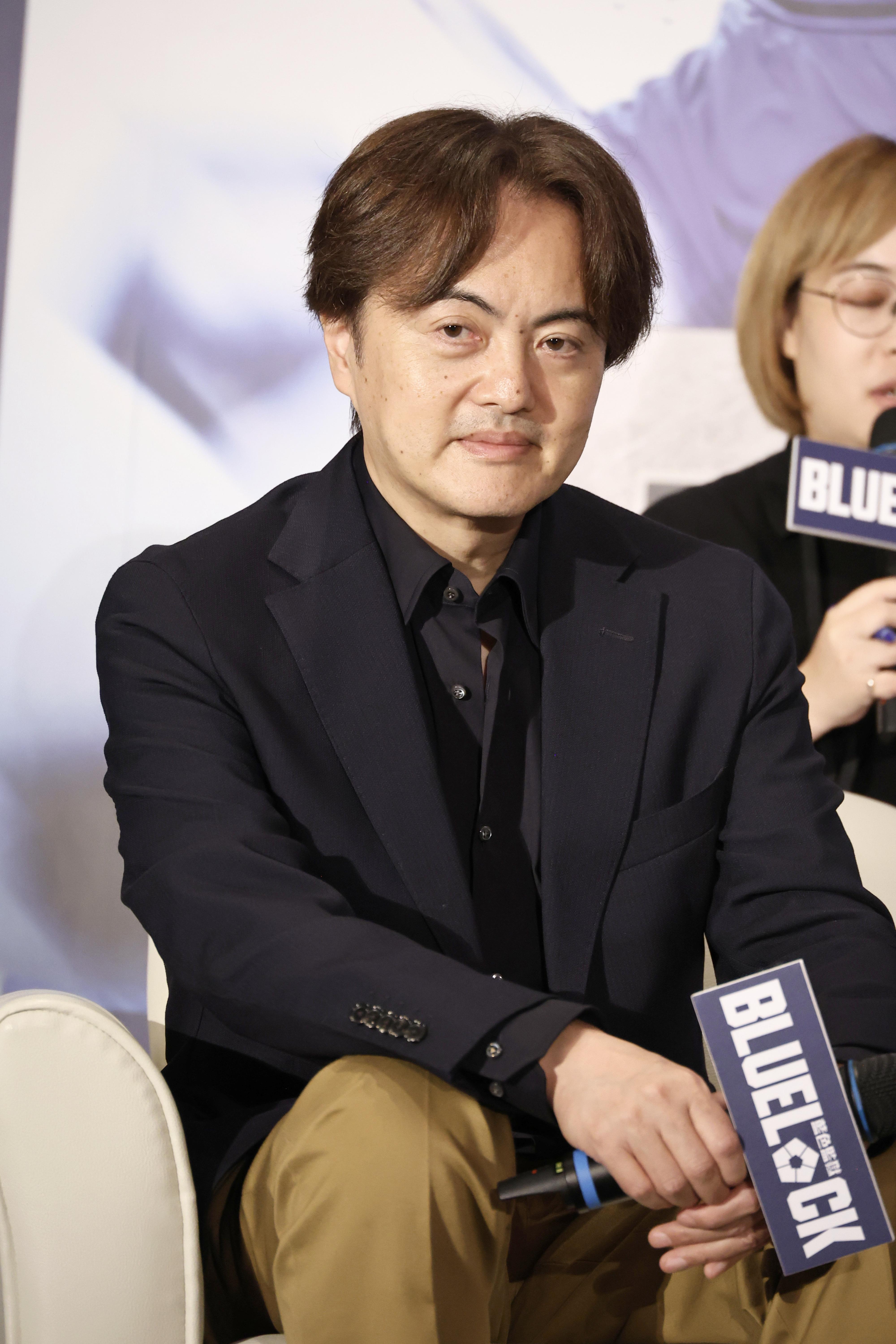 松橋真三大讚高橋文哉完美化身主角「潔世一」。（圖／張哲鳴攝）