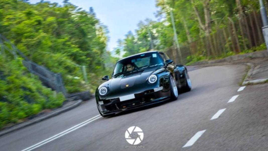 梁朝偉這次駕駛的Gunther Werks Porsche 993。(圖/翻攝自ahthew_photography Threads)
