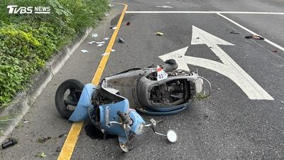 獨/台中死亡車禍!翁騎車疑闖燈遭廂型車撞飛 搶救1.5hrs不治