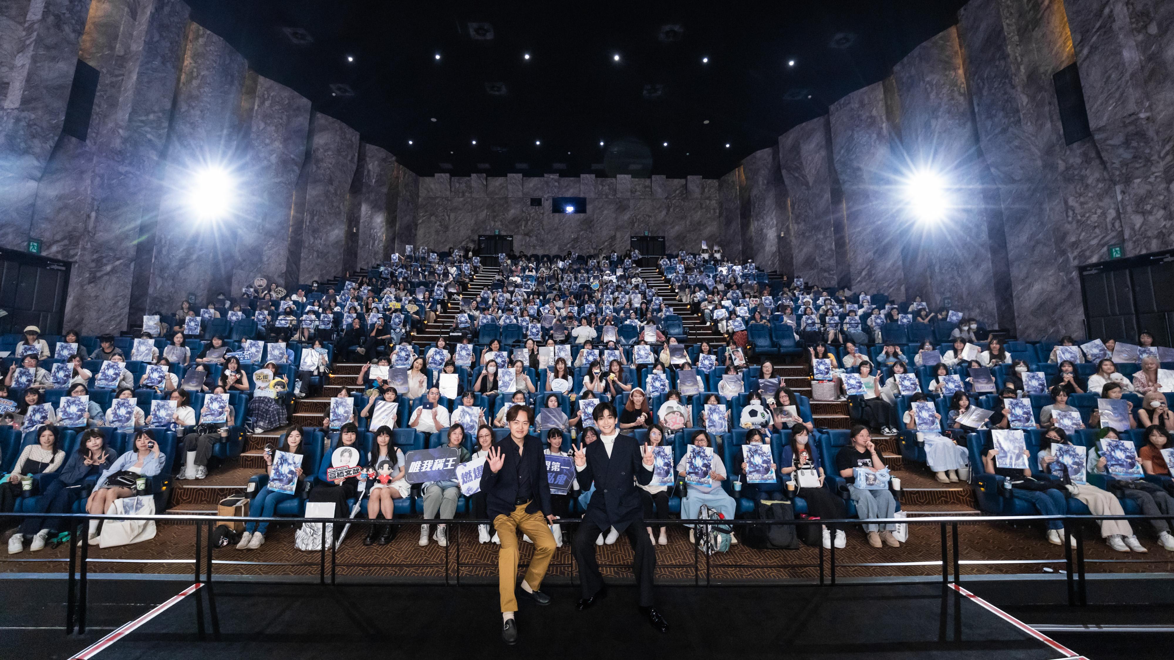 高橋文哉藉影人場分享許多《藍色監獄》的幕後花絮，吸引許多影迷入場。（圖／甲上娛樂提供）