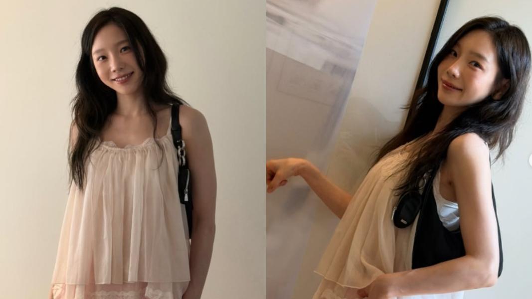 SM大樓附近偶遇泰妍!網稱「本人比鏡頭內還瘦」 引大批粉心疼