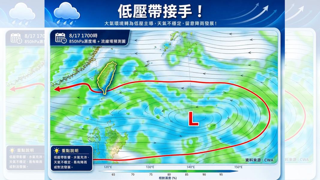 天氣/低壓帶接手!全台溼爆 這3天「雨最大」