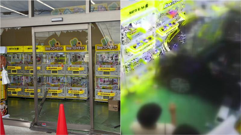 疑停車失誤!日7旬嬤開車「衝進夾娃娃機店」釀2傷 驚悚瞬間曝