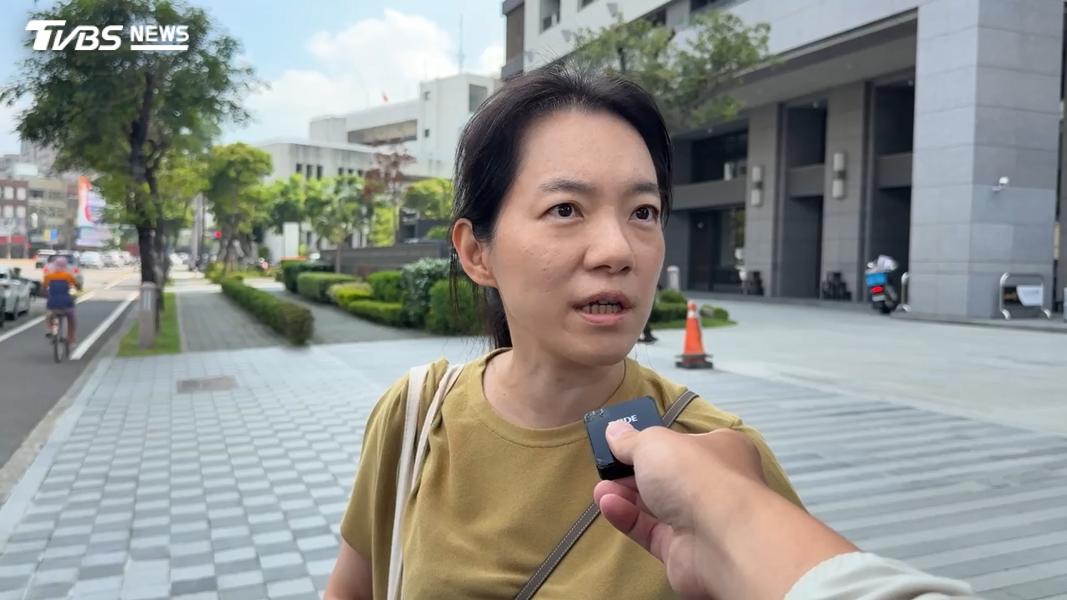 陳幸妤今日受訪。(圖/TVBS)