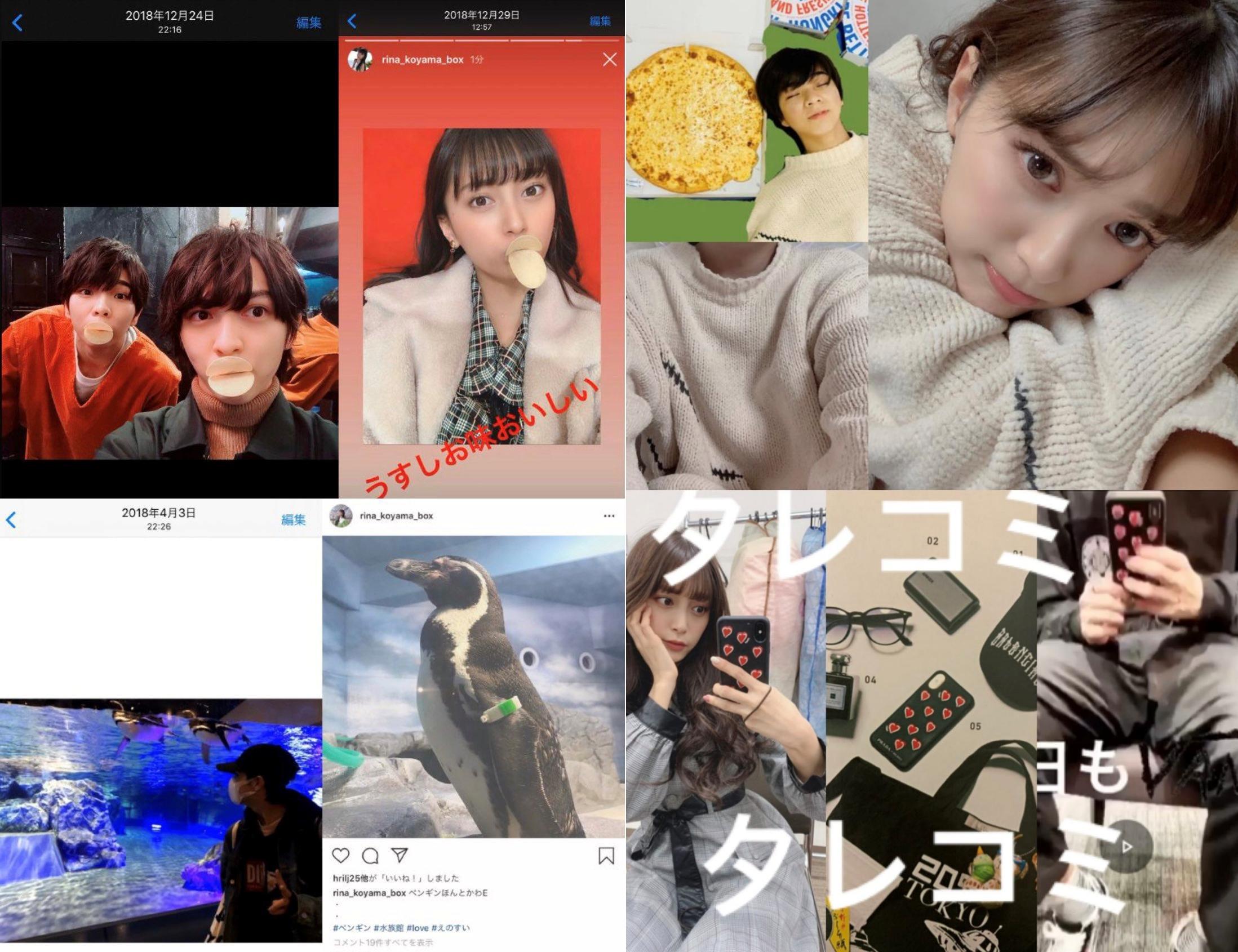 有網友整理出雙方過去就常在Instagram上偷偷曬愛的證據。(圖/翻攝自推特)