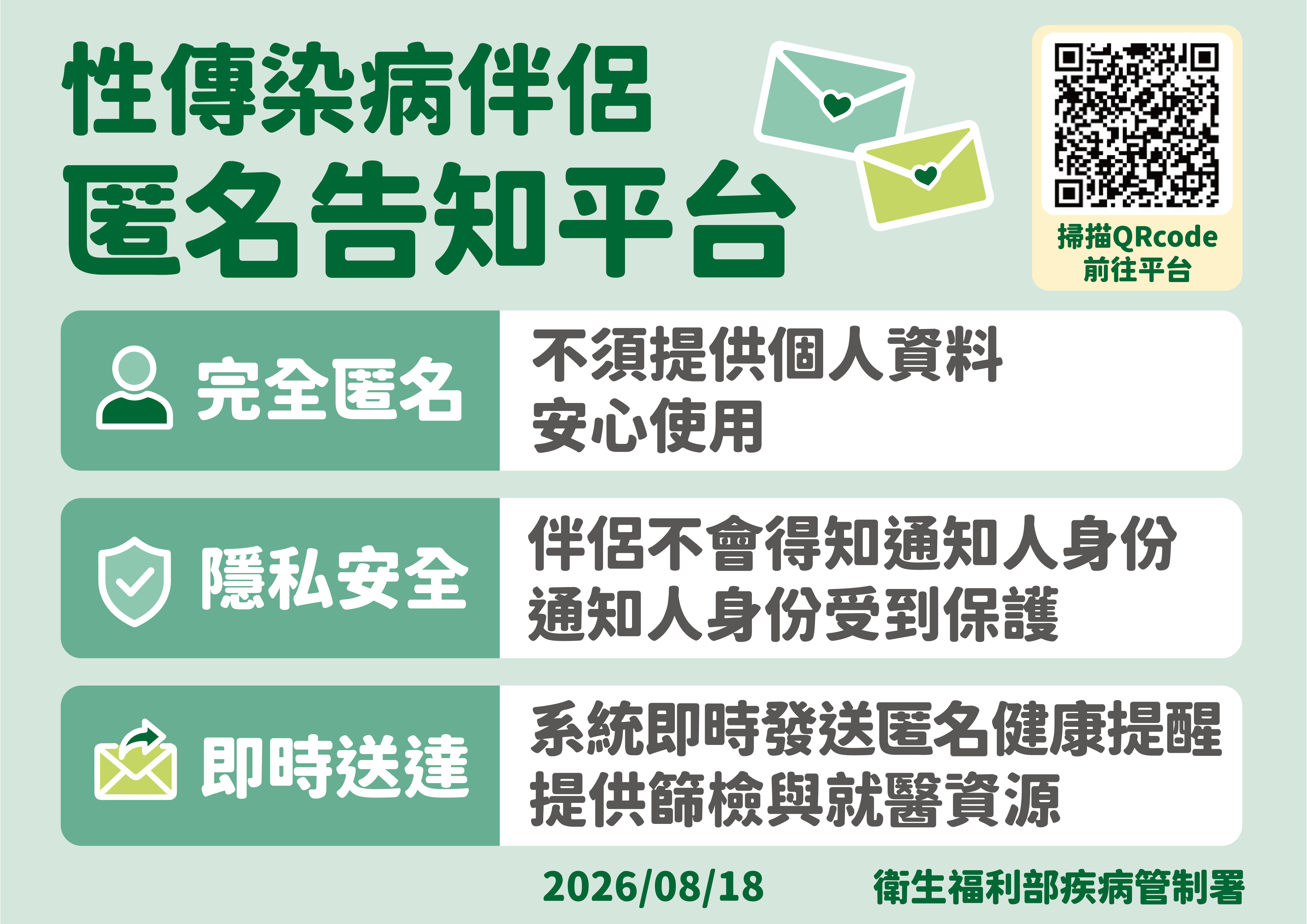 疾管署提供匿名告知平台，今年7月上線至今有48人次通報。（圖／疾管署提供）