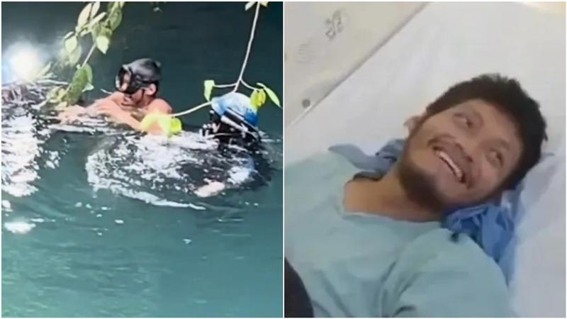 墨國男受困水下洞穴15天!奇蹟獲救喊「老天讓我重生」驚呆全國