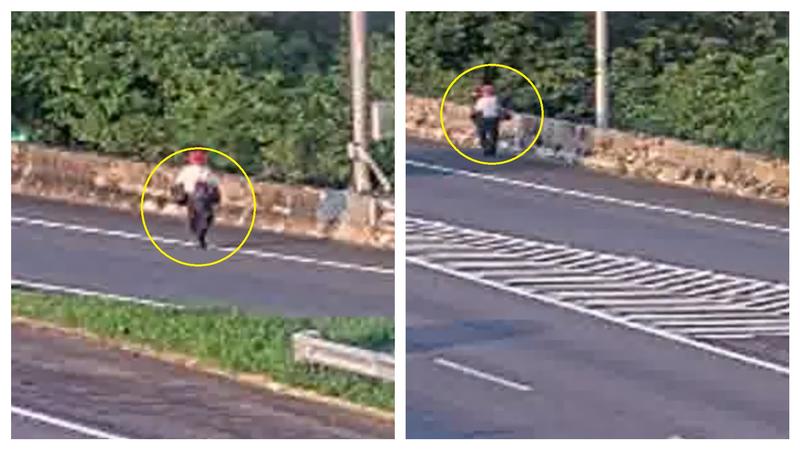 太危險!台中翁走路上國道一路沿路肩走 警「要開罰了」