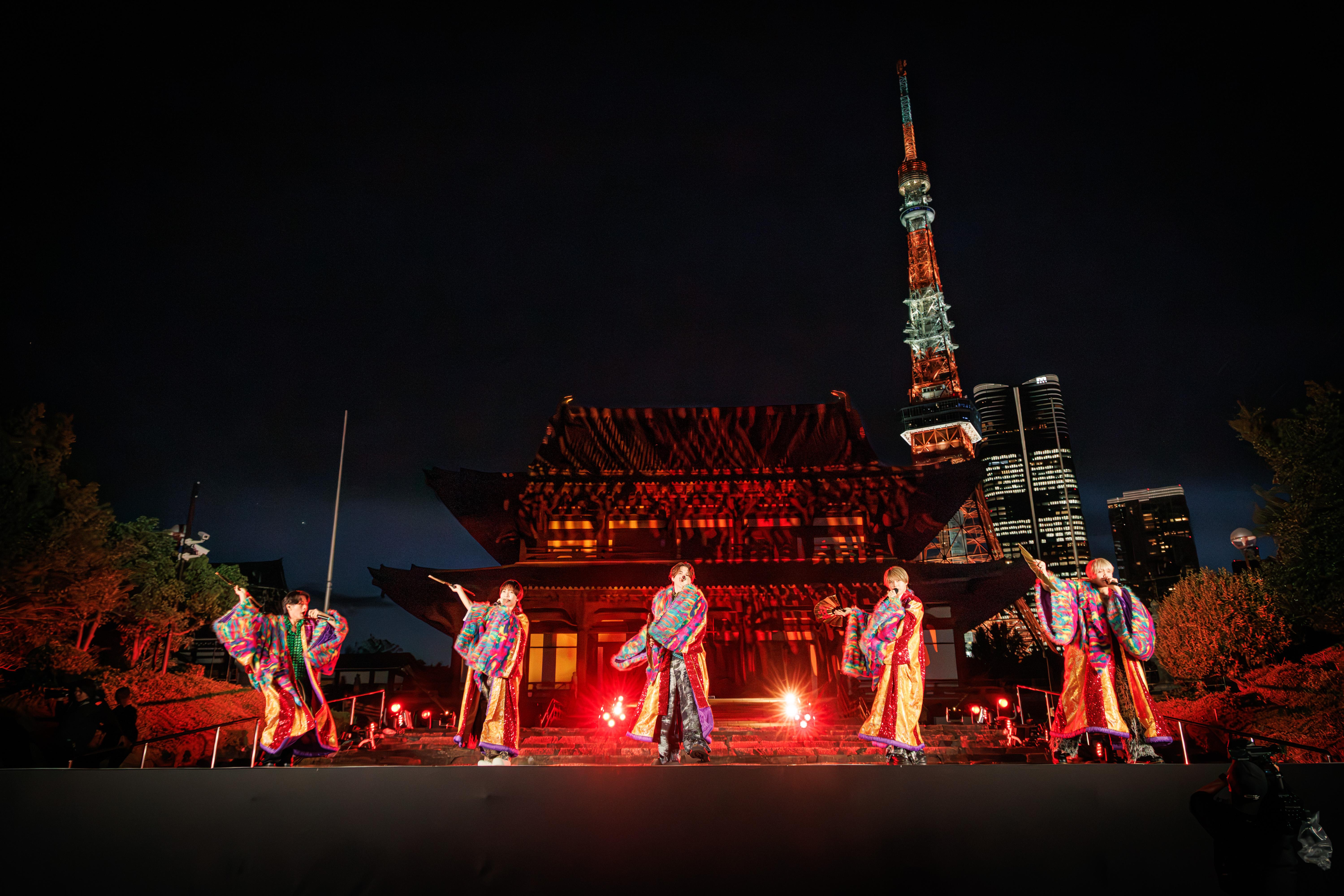 KEY TO LIT昨晚在東京增上寺演出，沒想到驚喜宣布正式出道。（圖／STARTO娛樂提供）