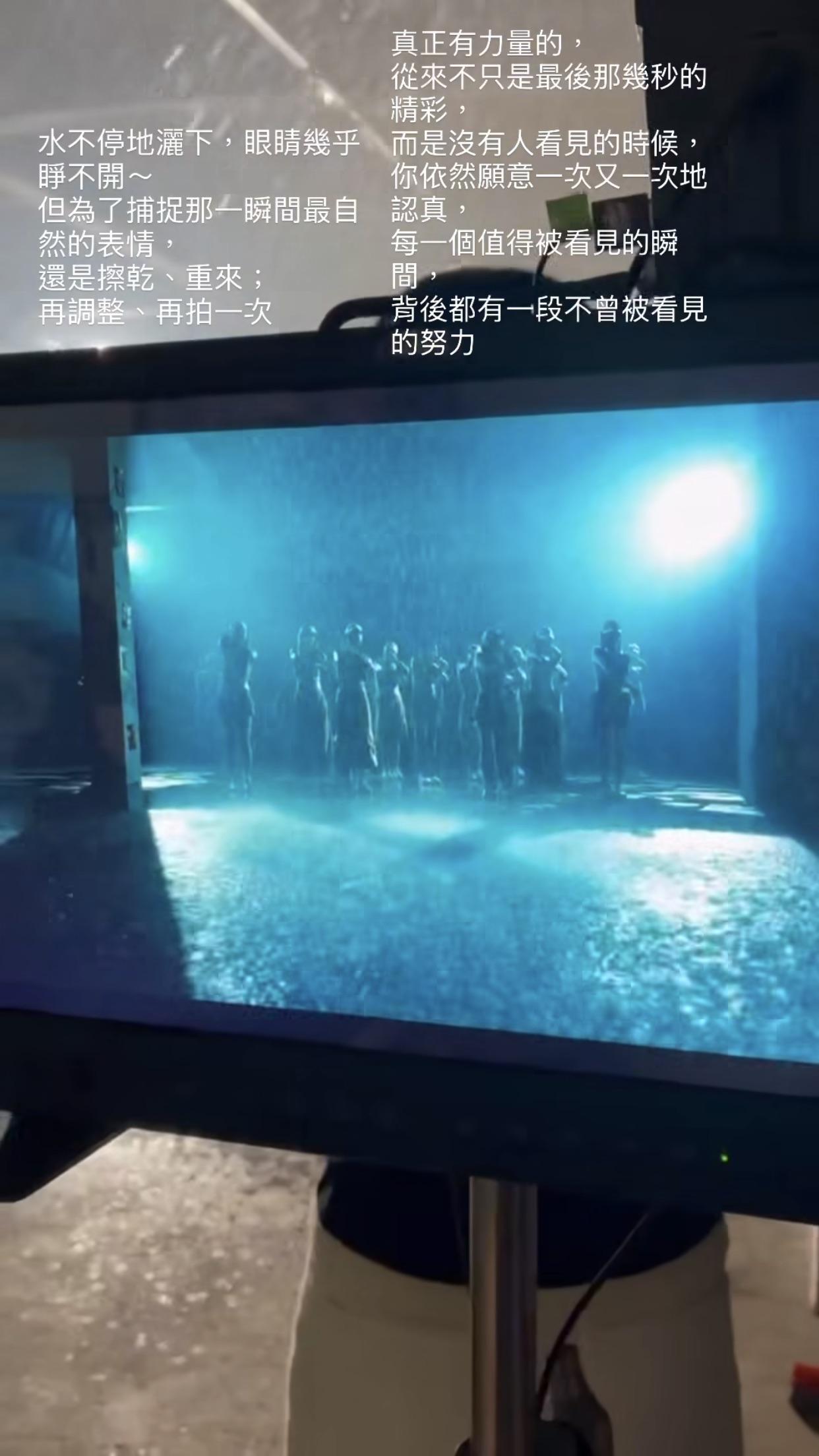 曾馨瑩在動態分享「永齡銘馨盃」形象片的拍攝過程。（圖／翻攝自曾馨瑩IG）